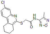 CAS#: 606108-81-0, 2-[(3-Chloro-7,8,9,10-Tetrahydro-6-Phenanthridinyl)Thio]-N-(4-Methyl-1,2,5-Oxadiazol-3-Yl)-Acetamide