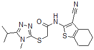CAS#: 606110-89-8, N-(3-Cyano-4,5,6,7-Tetrahydrobenzo[b]Thiophen-2-Yl)-2-[[4-Methyl-5-(Isopropyl)-4H-1,2,4-Triazol-3-Yl]Thio]-Acetamide