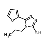 CAS#: 606110-99-0, 5-(2-Furyl)-4-propyl-4H-1,2,4-triazole-3-thiol