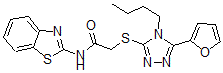 CAS#: 606111-49-3, N-2-Benzothiazolyl-2-[[4-Butyl-5-(Furan-2-Yl)-4H-1,2,4-Triazol-3-Yl]Thio]-Acetamide