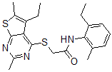 CAS#: 606113-51-3, 2-[(5-Ethyl-2,6-Dimethylthieno[2,3-d]Pyrimidin-4-Yl)Thio]-N-(2-Ethyl-6-Methylphenyl)-Acetamide