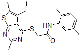CAS#: 606113-59-1, N-(2,5-Dimethylphenyl)-2-[(5-Ethyl-2,6-Dimethylthieno[2,3-d]Pyrimidin-4-Yl)Thio]-Acetamide