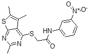CAS#: 606113-68-2, N-(3-Nitrophenyl)-2-[(2,5,6-Trimethylthieno[2,3-d]Pyrimidin-4-Yl)Thio]-Acetamide