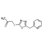 CAS#: 606117-18-4, 1-{[5-(2-Pyridinylmethyl)-1,3,4-oxadiazol-2-yl]sulfanyl}acetone