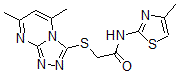 CAS 登录号：606121-13-5， 2-[(5,7-二甲基-1,2,4-三唑并[4,3-a]嘧啶-3-基)硫代]-N-(4-甲基-噻唑-2-基)-乙酰胺