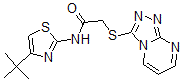 CAS 登录号：606121-85-1， N-[4-(叔丁基)-噻唑-2-基]-2-(1,2,4-三唑并[4,3-a]嘧啶-3-基硫代)-乙酰胺