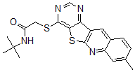CAS#: 606122-55-8, N-(1,1-Dimethylethyl)-2-[(8-Methylpyrimido[4',5':4,5]Thieno[2,3-b]Quinolin-4-Yl)Thio]-Acetamide