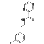 CAS 登录号：606132-08-5， N-[2-(3-氟苯基)乙基]-2-吡嗪甲酰胺
