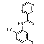 CAS 登录号：606132-16-5， N-(5-氟-2-甲基苯基)-2-吡嗪甲酰胺