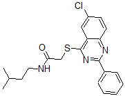 CAS#: 606132-52-9, 2-[(6-Chloro-2-Phenyl-4-Quinazolinyl)Thio]-N-(3-Methylbutyl)-Acetamide