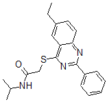 CAS#: 606134-60-5, 2-[(6-Ethyl-2-Phenyl-4-Quinazolinyl)Thio]-N-(Isopropyl)-Acetamide