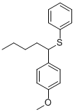 CAS 登录号：60702-18-3， 1-(4-甲氧基苯基)-1-苯硫基戊烷