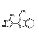 CAS#: 607374-10-7, 4-(1-Ethyl-1H-imidazo[4,5-c]pyridin-2-yl)-1H-pyrazol-3-amine