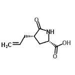 CAS 登录号：607732-04-7， (4S)-4-烯丙基-5-氧代-L-脯氨酸