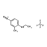 CAS 登录号：6087-59-8， 4-(乙基氨基)-3-甲基偶氮苯四氟硼酸盐