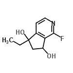 CAS#: 609771-42-8, 5-Ethyl-1-fluoro-6,7-dihydro-5H-cyclopenta[c]pyridine-5,7-diol