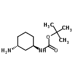 CAS#: 609788-04-7, 2-Methyl-2-propanyl [(1R,3R)-3-aminocyclohexyl]carbamate