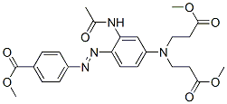 CAS#: 61038-97-9, Methyl 4-[[2-(Acetylamino)-4-[Bis(3-Methoxy-3-Oxopropyl)Amino]Phenyl]Azo]Benzoate