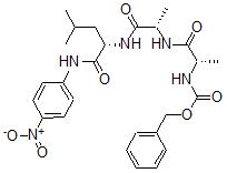 CAS 登录号：61043-33-2， N-[(苯基甲氧基)羰基]-L-丙氨酰-L-丙氨酰-N-(4-硝基苯基)-L-亮氨酰胺