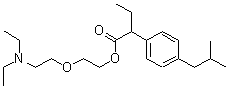 CAS#: 61147-38-4, alpha-Ethyl-4-(2-Methylpropyl)-Benzeneacetic Acid 2-[2-(Diethylamino)Ethoxy]Ethyl Ester