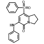 CAS 登录号：612065-24-4， 6-苯胺基-8-(苯磺酰基)-2,3-二氢-5(1H)-吲哚嗪酮