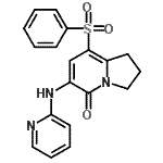CAS#: 612065-29-9, 8-(Phenylsulfonyl)-6-(2-pyridinylamino)-2,3-dihydro-5(1H)-indolizinone