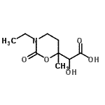 CAS#: 612065-66-4, (3-Ethyl-6-methyl-2-oxo-1,3-oxazinan-6-yl)(hydroxy)acetic acid