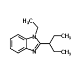 CAS#: 612525-98-1, 1-Ethyl-2-(3-pentanyl)-1H-benzimidazole