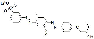 CAS#: 61290-31-1, Lithium 3-[[4-[[4-(2-Hydroxybutoxy)Phenyl]Azo]-5-Methoxy-2-Methylphenyl]Azo]Benzenesulphonate
