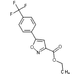 CAS#: 613240-18-9, Ethyl 5-[4-(trifluoromethyl)phenyl]-1,2-oxazole-3-carboxylate