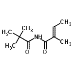 CAS 登录号：613672-37-0， (2E)-N-(2,2-二甲基丙烷酰基)-2-甲基-2-丁烯酰胺