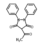 CAS#: 6139-79-3, 4-Acetyl-1,2-Diphenyl-Pyrazolidine-3,5-Dione