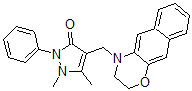 CAS#: 61517-79-1, 4-(2,3-Dihydrobenzo[g][1,4]benzoxazin-4-ylmethyl)-1,5-dimethyl-2-phenylpyrazol-3-one
