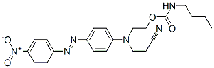 CAS#: 61556-47-6, 2-[(2-Cyanoethyl)[4-[(4-Nitrophenyl)Azo]Phenyl]Amino]Ethyl Butylcarbamate
