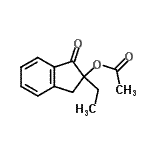 CAS#: 615574-93-1, 2-Ethyl-1-oxo-2,3-dihydro-1H-inden-2-yl acetate