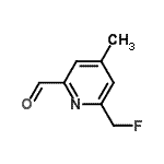 CAS#: 615580-34-2, 6-(Fluoromethyl)-4-methyl-2-pyridinecarbaldehyde