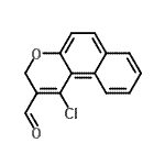 CAS 登录号：61603-25-6， 1-氯-3H-苯并[f]苯并吡喃-2-甲醛