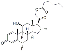CAS#: 61618-92-6, 6alpha,9-Difluoro-11beta,21-Dihydroxy-16alpha-Methylpregna-1,4-Diene-3,20-Dione 21-Hexanoate