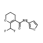 CAS#: 616204-53-6, 6-(Difluoromethyl)-N-(3-thienyl)-3,4-dihydro-2H-pyran-5-carboxamide