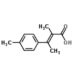 CAS 登录号：61712-17-2， (2E)-2-甲基-3-(4-甲基苯基)-2-丁烯酸
