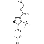 CAS#: 618070-60-3, Ethyl 1-(4-bromophenyl)-5-(trifluoromethyl)-1H-pyrazole-4-carboxylate