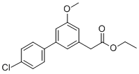 CAS 登录号：61888-71-9， 4'-氯-5-甲氧基-3-联苯乙酸乙酯