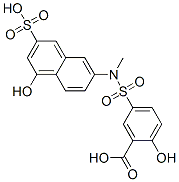 CAS#: 6201-92-9, 6-(3-Carboxy-4-Hydroxyphenylsulfonamido)-N-Methyl-1-Naphthol-3-Sulfonic Acid