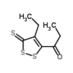 CAS 登录号：620957-78-0， 1-(4-乙基-3-硫代-3H-1,2-二硫醇-5-基)-1-丙酮