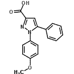 CAS#: 62160-80-9, 1-(4-Methoxyphenyl)-5-Phenyl-1H-Pyrazole-3-Carboxylic Acid