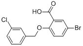 CAS#: 62176-35-6, 5-Bromo-2-[(3-Chlorobenzyl)Oxy]Benzoic Acid