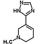 CAS#: 622403-85-4, 1-Methyl-5-(1H-1,2,4-triazol-5-yl)-1,2,3,6-tetrahydropyridine