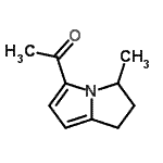 CAS 登录号：6225-66-7， 1-(3-甲基-2,3-二氢-1H-吡咯里嗪-5-基)乙酮