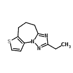 CAS#: 623156-63-8, 2-Ethyl-5,6-dihydro-4H-thieno[2,3-f][1,2,4]triazolo[1,5-a]azepine