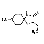 CAS#: 623168-21-8, 2-Ethyl-8-methyl-1-thia-4,8-diazaspiro[4.5]decane-3-thione